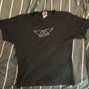 Aerosmith Authentic Concert T-Shirt Dark Grey Woman’s OSFA